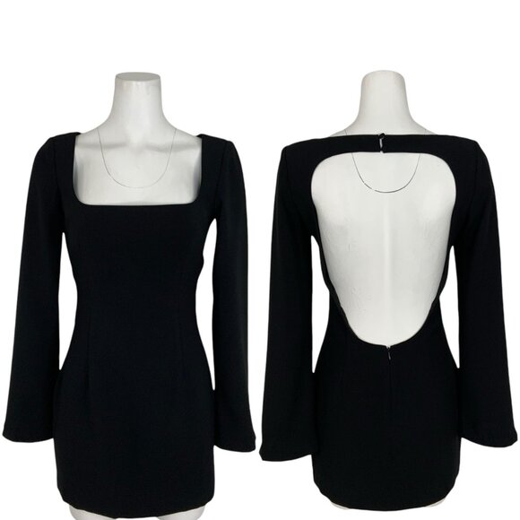 Atoir The Plainsphere Dress XS 2 Mini Long Sleeve Open Back Revolve MISSING BELT - Picture 1 of 12